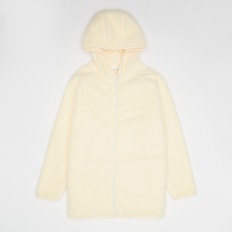 Karl Kani Signature Rubber Patch Teddy Zip Hoodie beż
