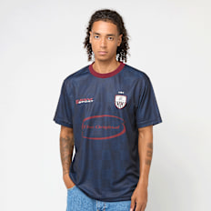 Karl Kani Og Sport Star Check Trikot dark blue/dark red blauw