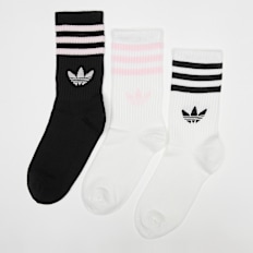 adidas Originals 3 PACK - 3S CREW S  white/black/clear pink blanc