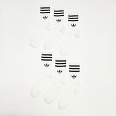 adidas Originals 6 PACK - 3S CREW S  white biały