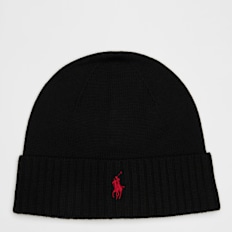 Polo Ralph Lauren Fold-Over Cold Weather Hat noir