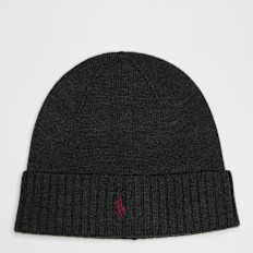 Polo Ralph Lauren Fold-Over Cold Weather Hat siva