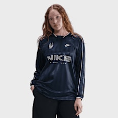 Nike   Sportswear Long-Sleeve Jersey Top niebieski