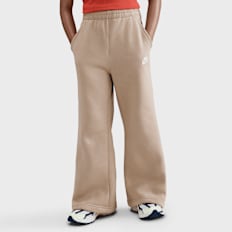 Nike Sportswear Club Fleece Wide-Leg Pants beż