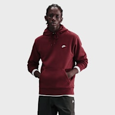 Nike Club Fleece Hoodie czerwony