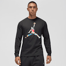 Jordan Flight Mountside Graphics Long Sleeve Crew schwarz