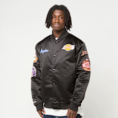 Mitchell & Ness Black Out Satin Jacket Los Angeles Lakers negro