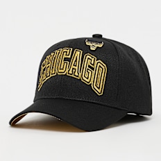 Mitchell & Ness Pinned Gold Pro Snapback NBA Chicago Bulls preto