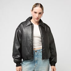 Decibel Padded PU Jacket black crna