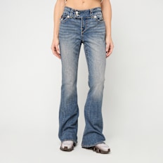 True Religion Joey Low Rise Flare Flap bleu