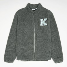 Undefined Brand Retro Patch Teddy Trackjacket Junior cinzento