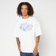 New Era Floral Oversized Tee wit