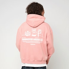 Another Cotton Lab Hangover Breakfast Zip Hoodie rosa