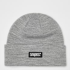 SNIPES Woven Label Basic Logo Beanie grijs