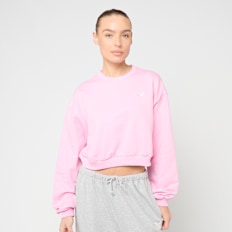 Felicious Cropped Terry Crewneck lichtroze