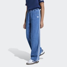 adidas Originals Firebird Denim Trackpants plava