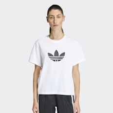 adidas Originals Trefoil Boxy Tee branco