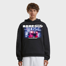 Mister Tee Drift Racing Fluffy Hoody noir