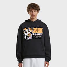 Mister Tee Best Ramen Fluffy Hoody nero