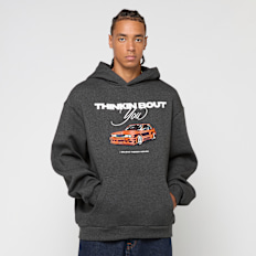 Mister Tee Thinking Bout You Car Print Fluffy Hoody gris