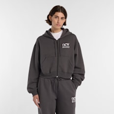 New Balance Reimagined Fleece Full Zip preto