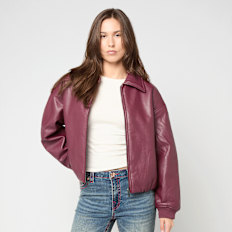 Decibel Padded PU Jacket rojo