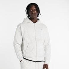 New Balance Athletics French Terry Full Zip szary