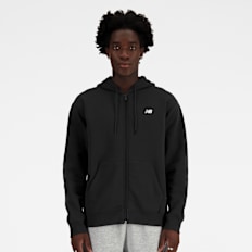 New Balance Sport Essentials Logo Fleece Full Zip schwarz