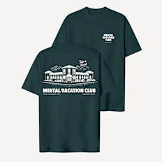 Another Cotton Lab Mental Vacation Oversized T-Shirt groen