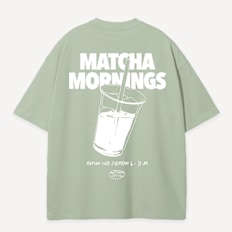 Another Cotton Lab Matcha Oversized T-shirt zelena