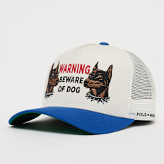 Field Grade BEWARE OF DOG TWILL MESH TRUCKER off white/game royal wielokolorowy