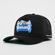 Field Grade GO F YOURSELF TWILL MESH TRUCKER white/game royal noir