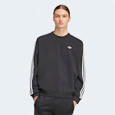 adidas Originals Adicolor 3-Stripes Oversized Crewneck preto