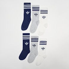 adidas Originals 6 PACK - 3-Stripes Crew Socks blu