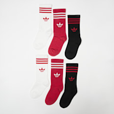 adidas Originals 6 PACK - 3-Stripes Crew Socks višebojno