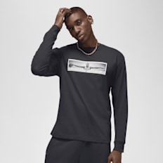 Jordan Brand Photo Long Sleeve Crew negro