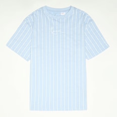 Karl Kani Small Signature Essential Pinstripe Tee Junior niebieski