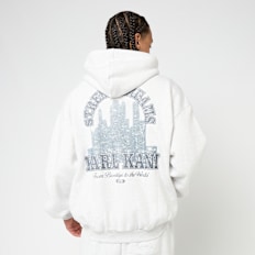 Karl Kani Signature Oversized Zip Hoodie gris