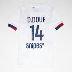 Nike Doué / No. 14 / Paris Saint-Germain Nike Kids Away Stadium 2024/25 weiß