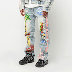 Smoke Rise Graffiti Jean plava