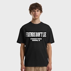 Mister Tee Stranger Things Friends don’t Lie Loose Tee crna