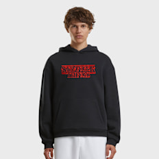 Mister Tee Stranger Things Neon Sign Fluffy Hoody nero