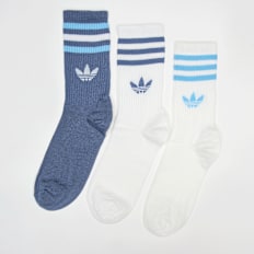 adidas Originals 3 PACK - 3 Stripes Crew Sock branco