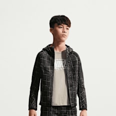 Nike Sportswear Tech Fleece Full Zip All Over Print grigio