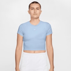 Nike   Sportswear Chill Knit Cropped T-Shirt blau