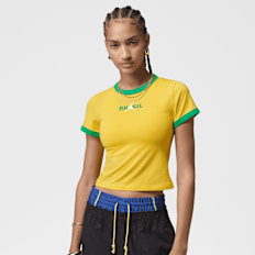 Jordan Graphic Brazil Crewneck Shirt jaune