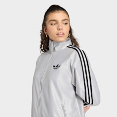 adidas Originals Metallic Firebird Loose Track Top szary