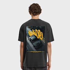 Mister Tee Street Race Vintage Oversize Tee negro