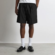 Burocs Loose Drawstring Shorts schwarz