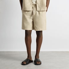 Burocs Linen Blend Shorts beige